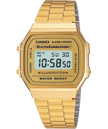 Original Casio Men’s Classic Digital Executive Sport Everyday Daily Use Watch Stainless Steel 100% Authentic Gold